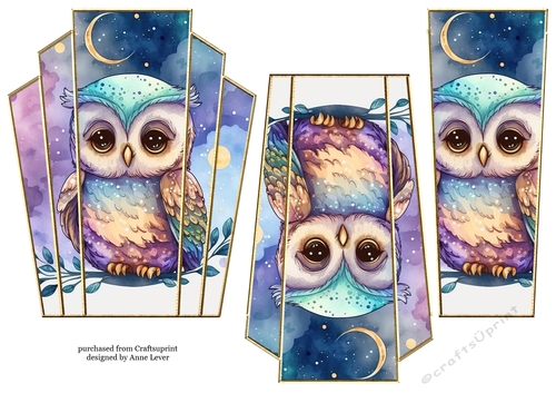 Art Deco Stacker - Gorgeous Owl 1