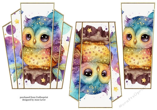 Art Deco Stacker - Gorgeous Owl 3