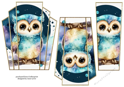 Art Deco Stacker - Gorgeous Owl 5