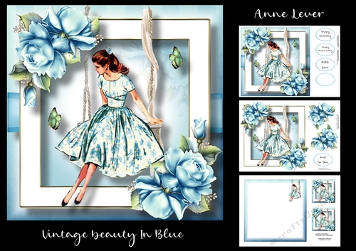 Vintage Beauty In Blue