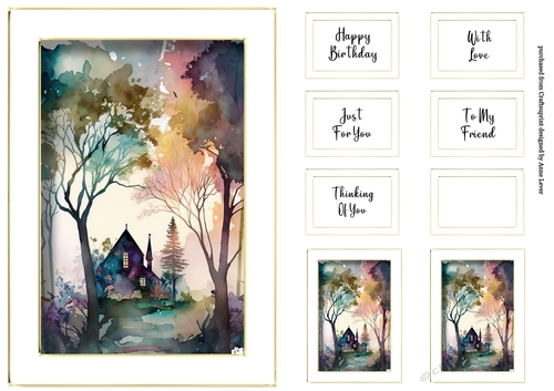 Simple A5 Scenic Watercolour 6