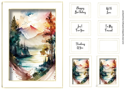 Simple A5 Scenic Watercolour 9