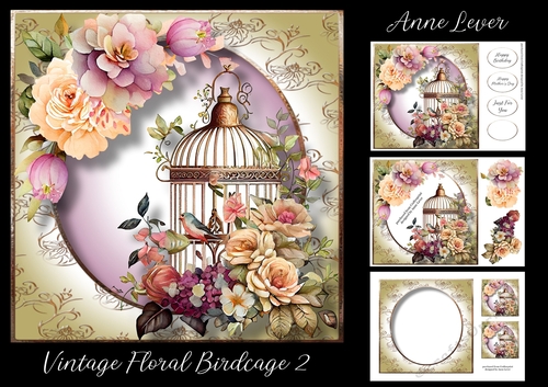 Vintage Floral Birdcage 2