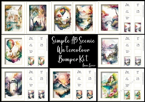 Simple A5 Scenic Watercolour Bumper Kit