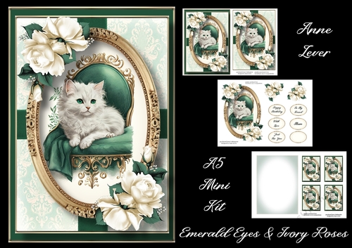 Emerald Eyes & Ivory Roses