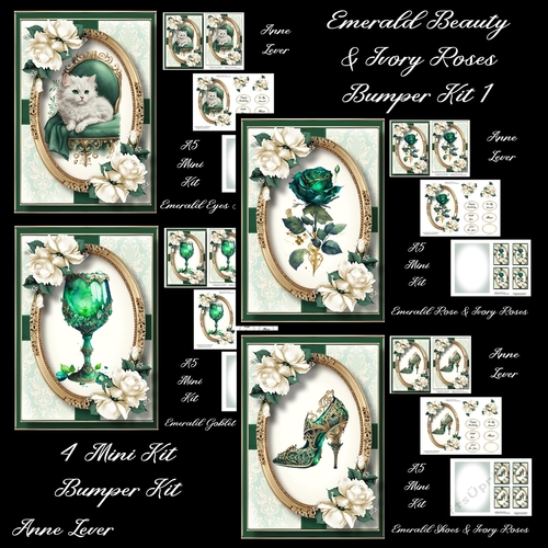 Emerald Beauty & Ivory Roses Bumper Kit 1