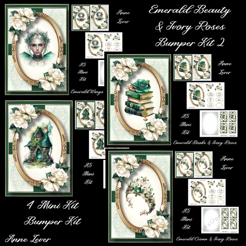 Emerald Beauty & Ivory Roses Bumper Kit 2