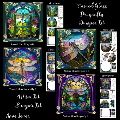 Stained Glass Dragonfly Bumper Kit