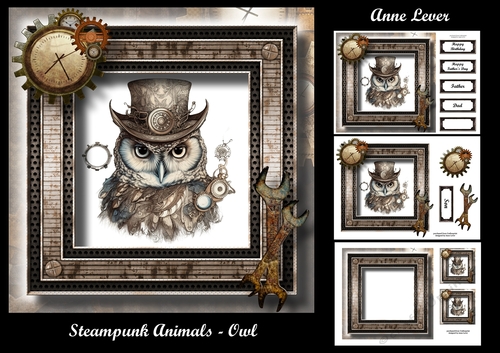 Steampunk Animals - Owl