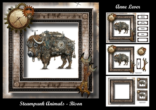 Steampunk Animals - Bison