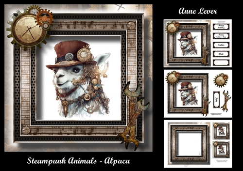 Steampunk Animals - Alpaca