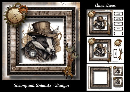 Steampunk Animals - Badger
