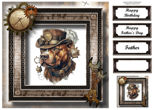 Steampunk Animals - Stafford 8x8