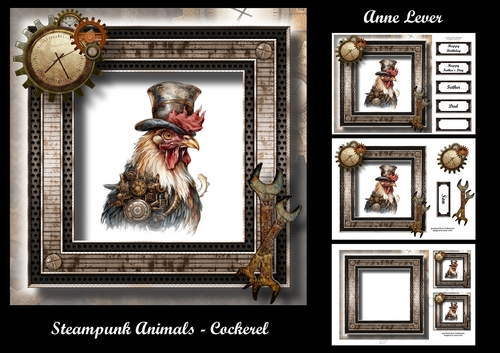 Steampunk Animals - Cockerel