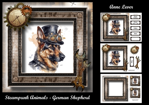 Steampunk Animals - German Shepherd