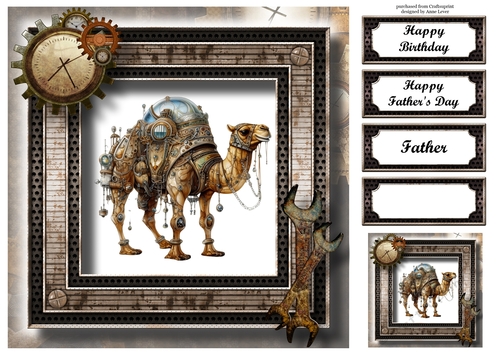 Steampunk Animals - Camel 8x8