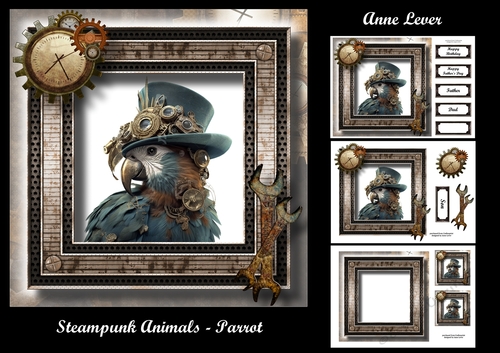 Steampunk Animals - Parrot