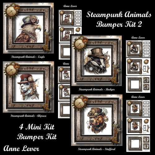 Steampunk Animals Bumper Kit 2