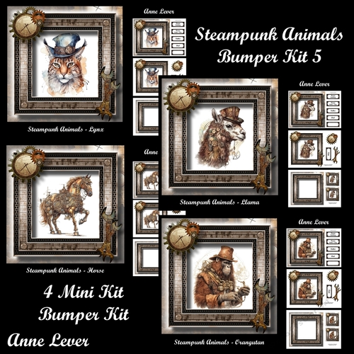 Steampunk Animals Bumper Kit 5