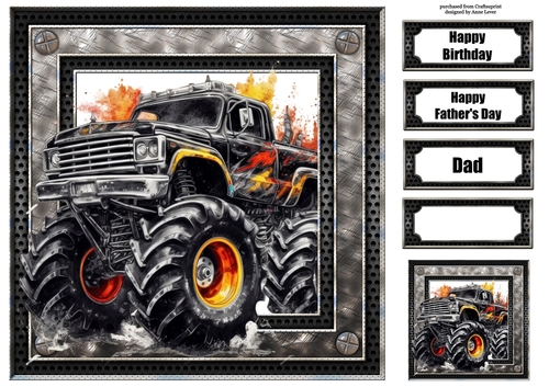 Monster Truck - Black 8x8