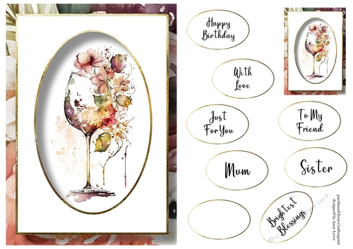 Wine Glass (no embellishments) 1 A5