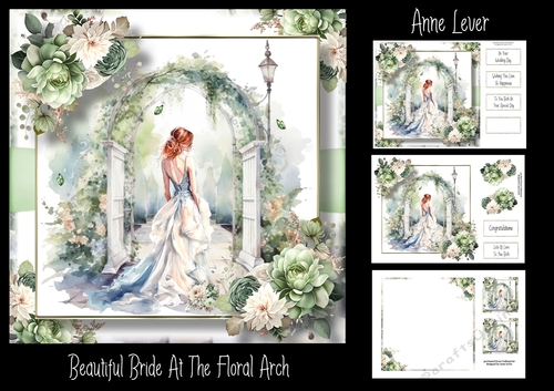 Beautiful Bride At The Floral Arch