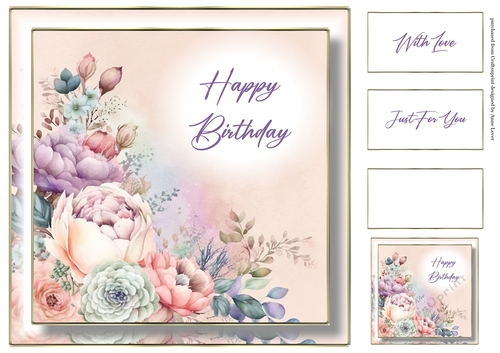 Pastel Floral Happy Birthday 3