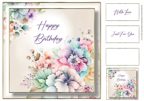 Pastel Floral Happy Birthday 4