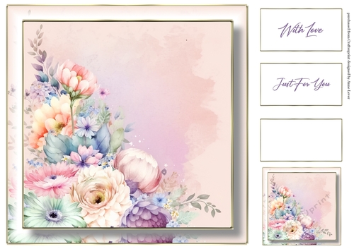 Simple Pastel Floral 1 - No Words