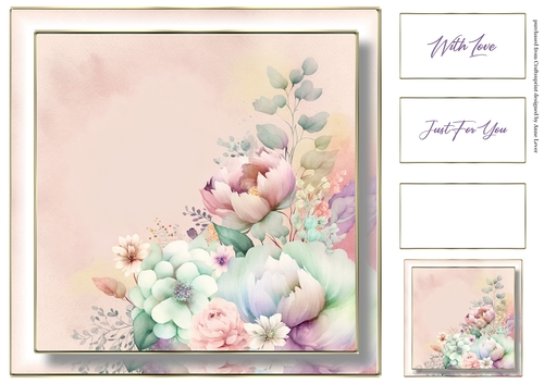 Simple Pastel Floral 2 - No Words