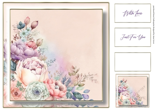 Simple Pastel Floral 3 - No Words