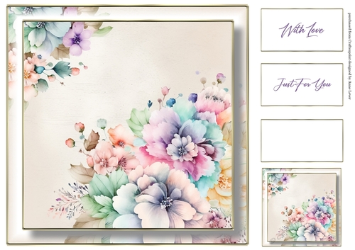 Simple Pastel Floral 4 - No Words