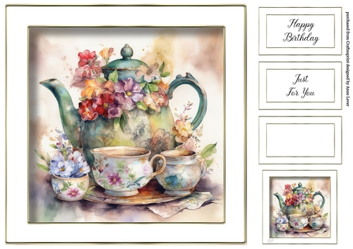 Vintage Teapot & Teacups 1