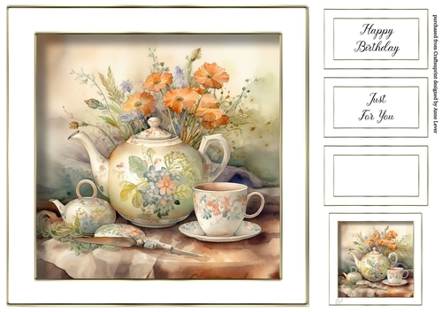 Vintage Teapot & Teacups 3
