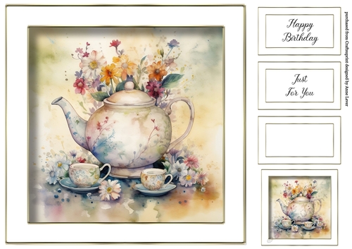 Vintage Teapot & Teacups 4