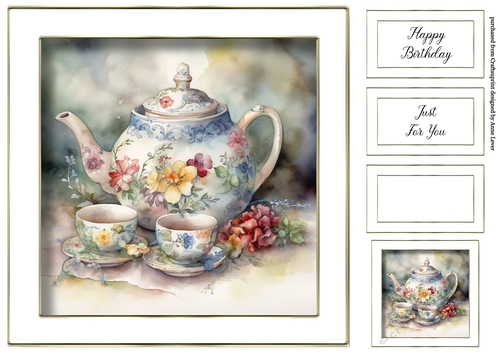 Vintage Teapot & Teacups 5
