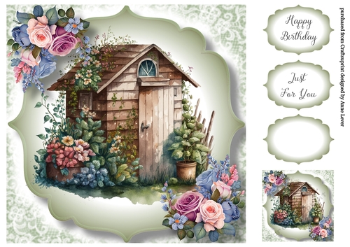 The Floral Potting Shed 8x8