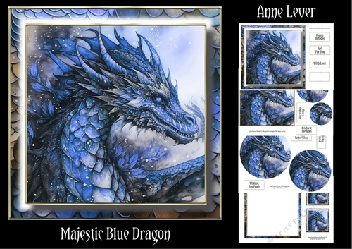 Majestic Blue Dragon