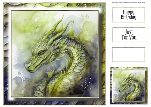 Majestic Green Dragon 8x8