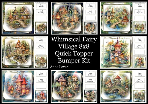 Whimsical Fairy Village Bumper Kit