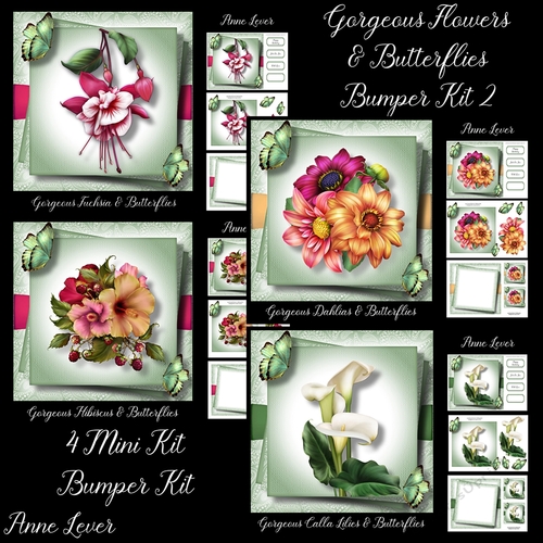 Gorgeous Flowers & Butterflies Bumper Kit 2