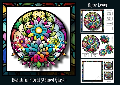 Beautiful Floral Stained Glass 1