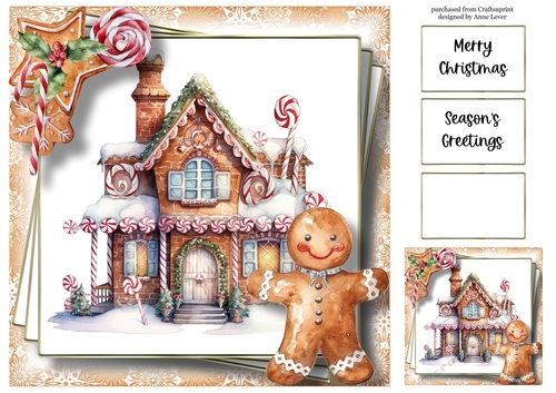 The Gingerbread Home 3 8x8