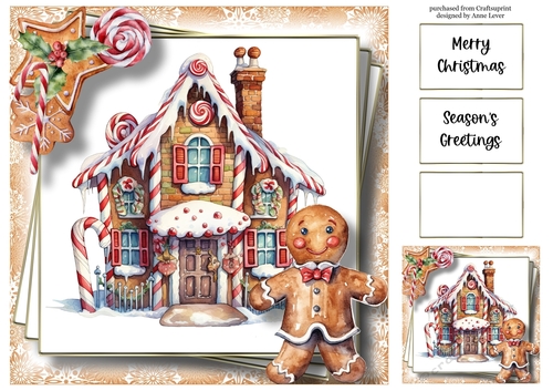 The Gingerbread Home 2 8x8