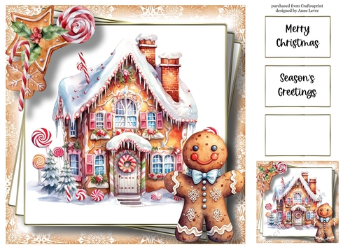 The Gingerbread Home 1 8x8