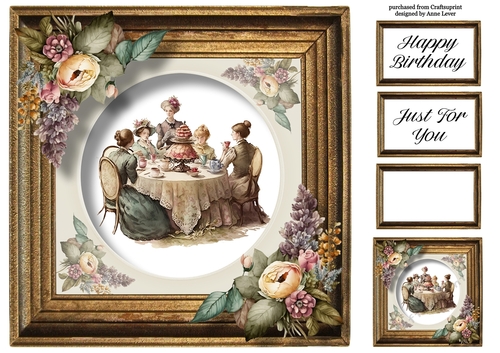 Victorian Afternoon Tea 3 8x8