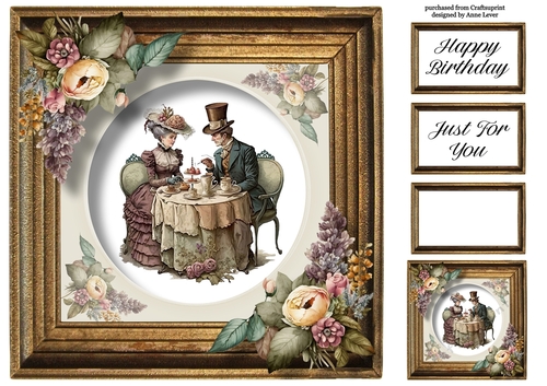Victorian Afternoon Tea 2 8x8