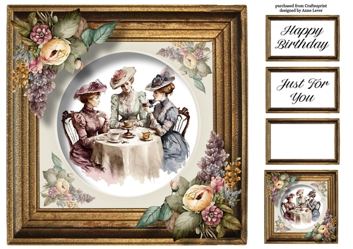 Victorian Afternoon Tea 1 8x8