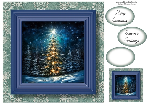The Forest Christmas Tree No Flowers 1 8x8
