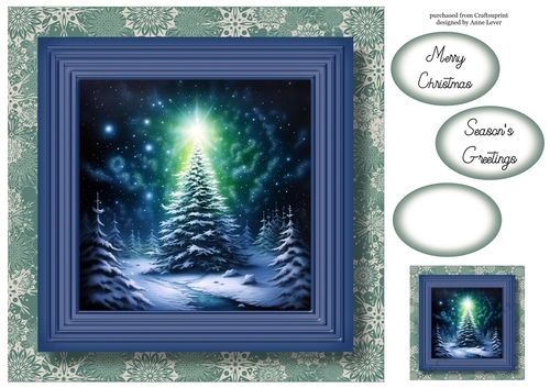 The Forest Christmas Tree No Flowers 2 8x8